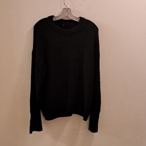 Topshop Sweater Women's 4 Black Chunky Oversized Soft Knit Cozy Pullover Warm